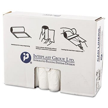 Inteplast Group High-density Interleaved Commercial Can Liners, 33 Gal, 11 Microns, 33" X 40", Clear, 500-carton freeshipping - TVN Wholesale